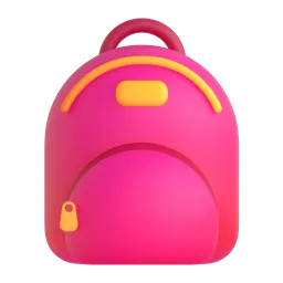 Ilustração 3D de material escolar