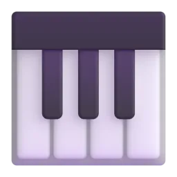 Criar — teclado musical em 3D